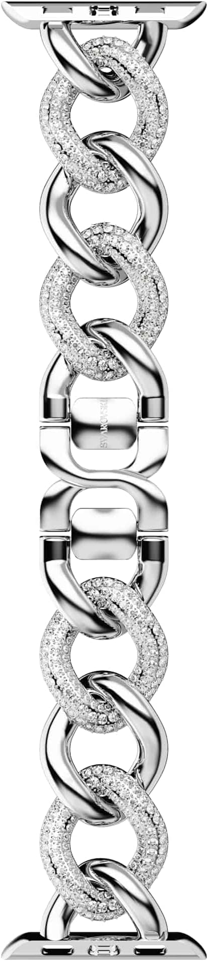 Swarovski Sparkling Chain Strap for Apple Watch®, Stainless Steel Chain with Clear Crystals in a Silver-Tone Finish, Part of the Sparkling Chain Collection على Amazon.ae - متتبع الأسعار
