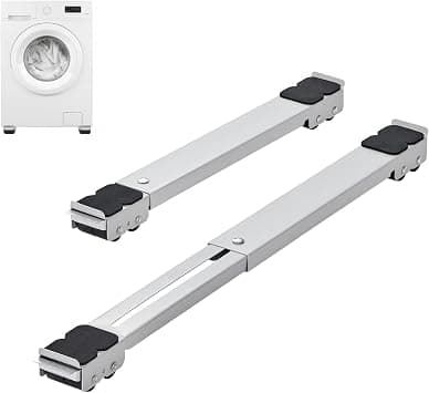 Appliance Rollers Heavy Duty, Extendable Appliance Rollers Mobile Washing Machine Base, Easily Move Washing Machines, Mini Fridge Stand Moving Cart for Refrigerators, Dryers, Dishwashers, White - Amazon.ae Price Tracker