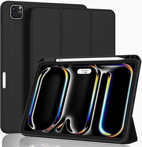 ProElite Case Cover for Apple iPad Pro 11 inch 2024 M4 5th Gen Cover, Pencil Case for iPad Pro 11 2024 M4 with Pencil Holder, Auto Sleep Wake [Soft Flexible Case] Recoil Series - Black on Amazon.ae - Price Tracker