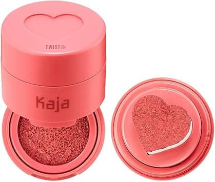 KAJA Cheeky Stamp Blush – Bossy - Heart-Shaped Cushion Blusher with Buildable Color, Lightweight & Blendable Formula, Travel-Friendly K-Beauty Design, 5 g - Best Deal Finder