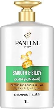 Pantene Pro-V Smooth and Silky Shampoo, Sleeks the Roughest Hair, 1L on Amazon.ae - Price Tracker