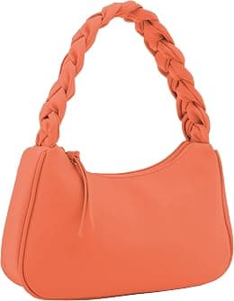 Emperia Braided Top Handle Shoulder Bag For Women, Trendy Designer Small Hobo Tote Handbag - Best Deal Finder