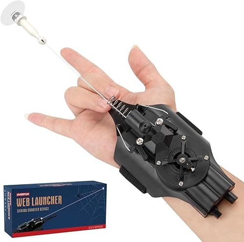 Web Launcher Spider String Shooter Toy, Cool Gadgets [Electric Reel-in] Real Silk Superhero Role-Play Fun Stuff Toys Great for Men and Kids, Black on Amazon.ae - Price Tracker