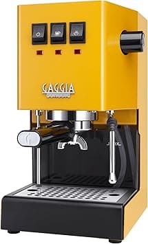 Gaggia Classic E24 | Brass Boiler & Brew Group | Made in Italy | Pro Steam Wand | 58mm SS Portafilter | Manual Pump Espresso Machine | Americano, Latte and Cappuccino Coffee Maker | Sunshine Yellow on Amazon.ae - Price Tracker