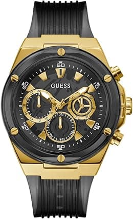 GUESS Men's Stainless Steel Analog Watch - Best Deal Finder