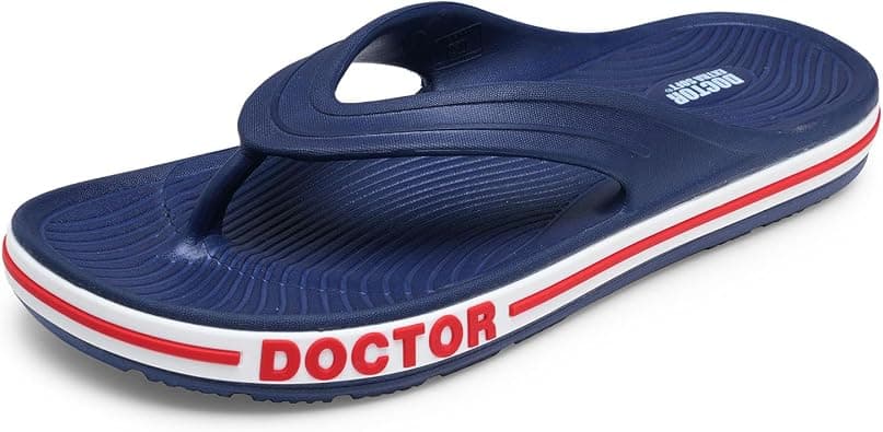 DOCTOR EXTRA SOFT Men's Classic & Premium Casual Flip Flops with Soft Acupressure for Adult | Comfortable & LightWeight| Stylish & Anti-Skid |Waterproof Everyday Cushion Slippers for Gents/Boys D-553 on Amazon.ae - Price Tracker