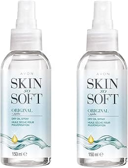 Avon Skin So Soft Original Dry Oil Body Spray with Jojoba (150ml) - Pack of 2 - Best Deal Finder