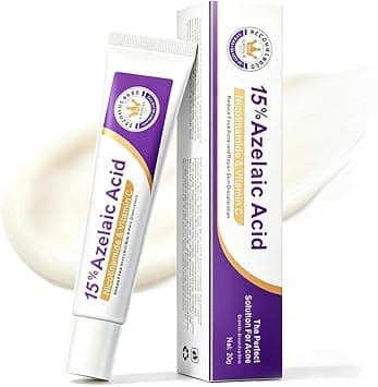 15% Azelaic Acid Acne Cream,Azelaic Acid acne removing Serum Hyaluronic Acid Vitamin C Smoothing Skin and Blemish Facial relief Unclogs Pores & Controls Oil على Amazon.ae - متتبع الأسعار