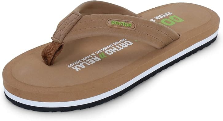 DOCTOR EXTRA SOFT Slipper for Men's || Diabetic & Comfortable || Skid Resistant || Lightweight || Comfortable Footbed || Memory Foam Bounce Back Technology || Flip-Flop & Sliders for Men D-32 on Amazon.ae - Price Tracker