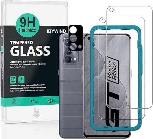 IBYWIND For realme GT Master Edition Screen Protector, 2 Pack 9H Hardness Tempered Glass,With 1Pc Camera Lens Protector,1Pc Back Carbon Fiber Film,Easy to install on Amazon.ae - Price Tracker