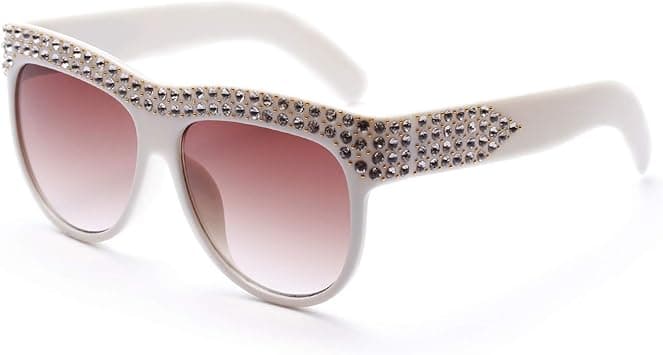 Diamond-encrusted Big Box Sunglasses Style Fashion for Party Banquet Decoration Sunglasses for Women (Color : Beige) on Amazon.ae - Price Tracker