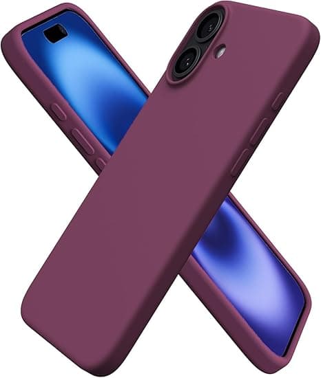 Case for iPhone 16 Cover, Liquid Silicone Rubber Soft Back Cover, Shockproof Anti-Scratch Slim Thin Phone Case for iPhone 16, Maroon on Amazon.ae - Price Tracker