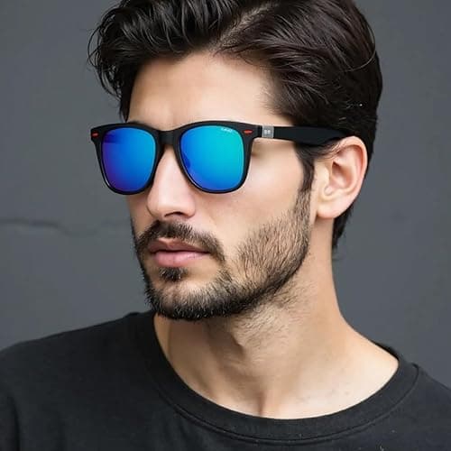 Polarized Square Sunglasses – Lightweight Black Frame for Driving, Sports & Outdoor Activities on Amazon.ae - Price Tracker