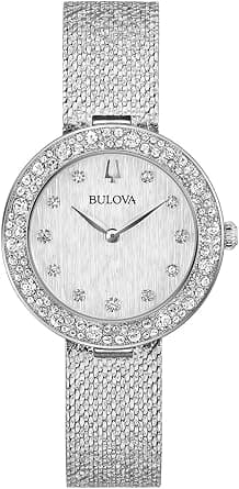 Bulova Women's Quartz Watch Champagne Silver 96L329 on Amazon.ae - Price Tracker
