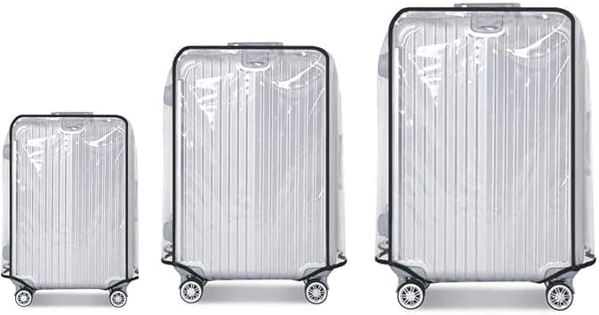 Magic Park 3pcs Luggage Cover Sets Suitcase Protector PVC Cover Travel Luggage Transparent Protector Cover Fit with 20 Inches, 24 Inches, 28 Inches - Best Deal Finder