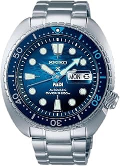 Seiko Prospex King Turtle blue SRPK01K1 steel ocean bottom men's watch - متتبع أسعار Amazon.sa