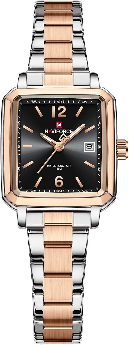 NAVIFORCE NF9252L Women's Classic Stainless Steel Strap Analog Watch on Amazon.sa - Price Tracker