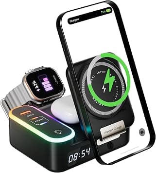 Wireless 8-in-1 Magnetic Fast Charging Station 65W Foldable Charger, USB-C & USB-A Ports, MagSafe Compatible Wireless Charger for iPhone, Portable Multi-Device Travel Charging Dock on Amazon.ae - Price Tracker