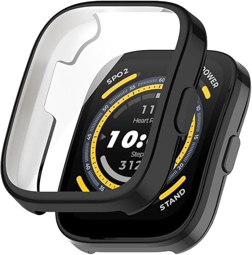 Case for Amazfit Bip 5 Screen Protector Protective Case Silicone TPU Screen Protector Case Cover, Anti-Scratch Anti-Dust Protection Case for Amazfit Bip 5 (Black) on Amazon.ae - Price Tracker