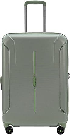 American Tourister Technum Suitcase, Check-In Size 68 cm / 25 inch, 4 Spinner Wheels, Hard Top, Polycarbonate, Urban Green|Dual Tube Pull Handle|Expandable|TSA Lock - 3 Years Global Warranty on Amazon.ae - Price Tracker