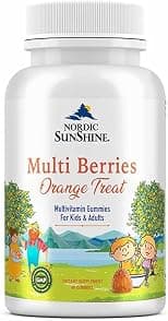 Nordic Sunshine Mulberries Multivitamin Gummies For Kids & Adults | Overall Well Being | Healthy Bones & Muscles | Orange Treat | 60 Gummies - Best Deal Finder