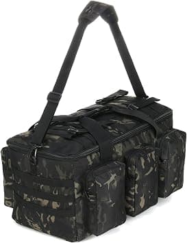 Sparklekle Military Duffel Bag 50L Gym Bag for Men Convertible Weekend Backpack for Sports Travel Camping, 50L-Dark-Camo, 20" x 12" x 12" on Amazon.ae - Price Tracker