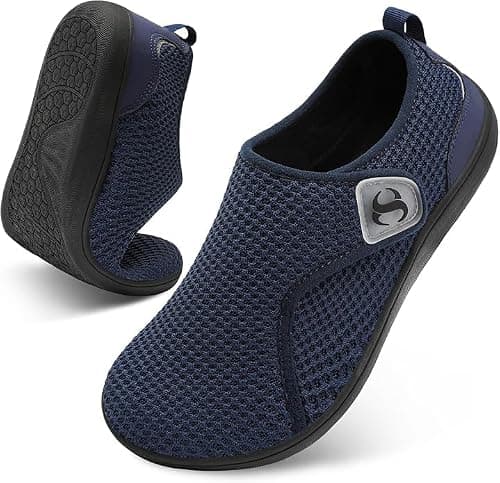 L-RUN Womens Wide Barefoot Shoes Zero Drop Breathable Walking Shoe Adjustable Non-Slip Casual Sneakers Indoor Outdoor on Amazon.ae - Price Tracker