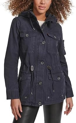 Levi's Women's Cotton Four Pocket Hooded Field Jacket (Standard & Plus Sizes) - Best Deal Finder