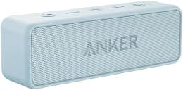Anker Soundcore 2 Portable Bluetooth Speaker with 12W Stereo Sound, BassUp, IPX7 Waterproof, 24-Hour Playtime, Wireless Stereo Pairing, Speaker for Home, Outdoors, Travel - Best Deal Finder