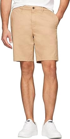 Tommy Hilfiger Men's Casual Stretch 9” Chino Shorts, 40, Sand on Amazon.ae - Price Tracker