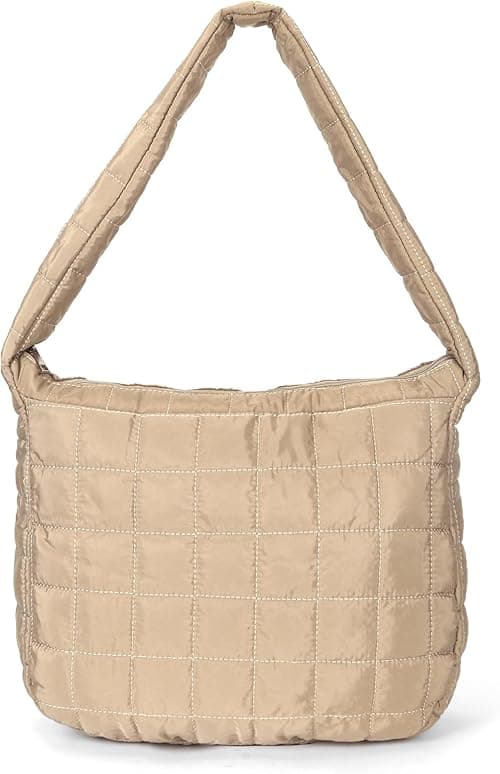 YFGBCX Quilted Tote Bags for Women Lightweight Quilted Padding Shoulder Bag Down Cotton Padded Large Tote Bags Lattice on Amazon.ae - Price Tracker