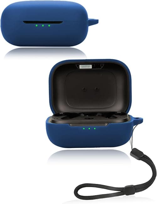 Cover for EarFun Air Pro 4 Wireless Earbuds, yystao Soft Silicone Protective Case compatible with EarFun Air Pro4, With Lanyard, Dustproof, Shockproof& Durable, Blue على Amazon.ae - متتبع الأسعار