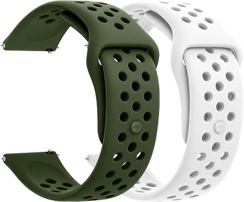 22mm Silicone Bands Compatible with Redmi Watch 5 Active/Lite, Amazfit Bip 6/Bip 5, Garmin Venu 3/Venu 2, Vivoactive 4 45mm on Amazon.sa - Price Tracker