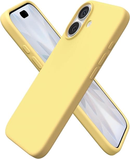 ORNARTO Case for iPhone 17 (6.3") - Liquid Silicone, Full Shockproof Protection, Soft Microfiber Interior - Yellow on Amazon.ae - Price Tracker