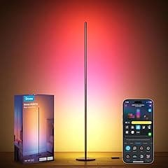 Govee RGBIC Floor Lamp, LED Corner Lamp Works with Alexa, 1000 Lumen Smart Modern Floor Lamp with Music Sync and 16 Million DIY Colors, Color Changing Standing Floor Lamp for Bedroom Living Room Black - Amazon.ae Price Tracker