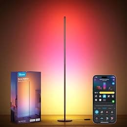 Govee RGBIC Floor Lamp, LED Corner Lamp Works with Alexa, 1000 Lumen Smart Modern Floor Lamp with Music Sync and 16 Million DIY Colors, Color Changing Standing Floor Lamp for Bedroom Living Room Black - Amazon.ae Price Tracker