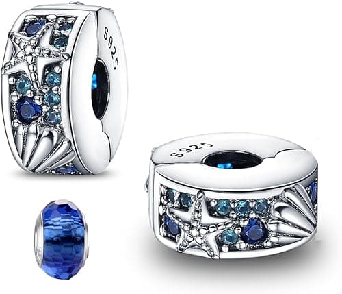 LNQOBU Clip/Stopper Beads Charms for Bracelets & Necklaces 925 Sterling Silver for Pandora Snake Chain Bracelets Jewelry Gift for Women on Amazon.ae - Price Tracker