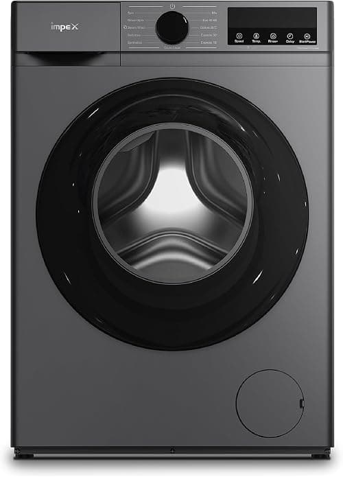 IMPEX 7.5 Kg Front Load Washing Machine (WM0750FS), BLDC Inverter Motor, 1200 RPM, 11 Wash Programs, LED Display, Child Lock, Temp & Speed Control, Grey, IPX4, Low Noise, 2-Year Warranty on Amazon.ae - Price Tracker