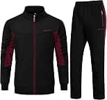 Rdruko Men's Tracksuit Athletic Full Zip Casual Sports Jogging Gym Sweatsuit - Best Deal Finder