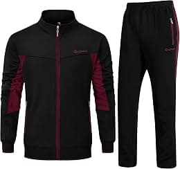 Rdruko Men's Tracksuit Athletic Full Zip Casual Sports Jogging Gym Sweatsuit - Best Deal Finder