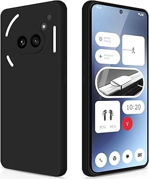 GiiYoon Case Compatible with Nothing Phone 2a, Silky-Soft Touch Full-Body Protective Phone Silicone Case, Shockproof Cover with Microfiber Lining, Black - Amazon.ae Price Tracker
