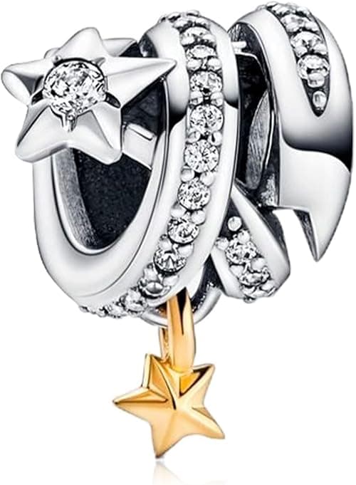 MAKINGTEC 925 Sterling Silver Pendant Beads fit for Pandora Charm Bracelets, Girls Jewelry Beads Women Gift Bracelets and Necklaces(Star Has Its Own Shining) on Amazon.ae - Price Tracker