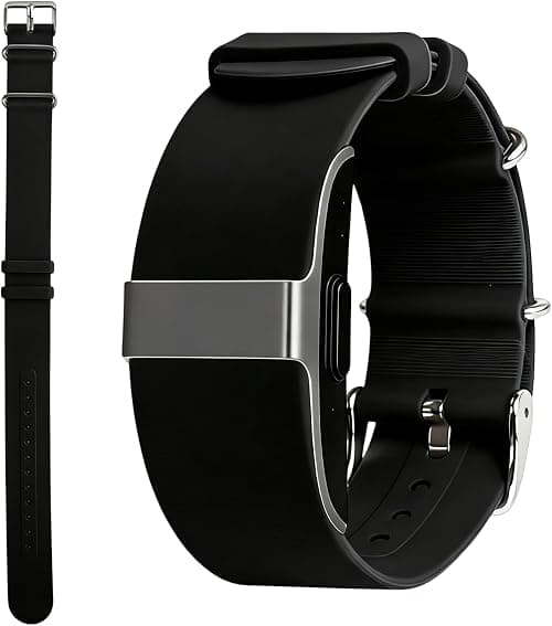 CAMTOVGCA Silicone Loop Strap Compatible with Hume Health Band, Soft Silicone Replacement Band Adjustable Clasp Buckle Closure Strap Wristband for Fitness Tracker on Amazon.ae - Price Tracker