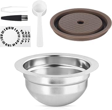 80ml/2.7oz Double Espresso Stainless Steel Reusable Coffee Pod, Fits Selected Nespresso Vertuo Machines: ENV150, ENV135, Next, Pop, GCAT, Plus on Amazon.ae - Price Tracker