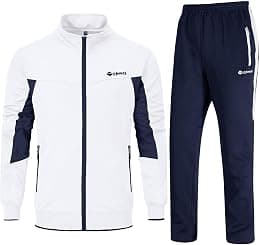 Rdruko Men's Tracksuit Athletic Full Zip Casual Sports Jogging Gym Sweatsuit - Best Deal Finder
