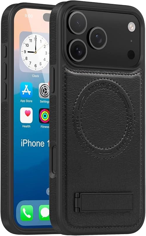 Lunivop for iPhone 17 Pro Max Case 2025 [Compatible with Magsafe ] Wireless Charging Leather Stand Magnetic Kickstand Rugged Protection for iPhone 17 ProMax Cases Best Black on Amazon.ae - Price Tracker