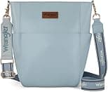 Wrangler Bucket Handbags for Women Crossbody Shoulder Purse with Organizer Insert - Best Deal Finder