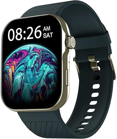 Noise ColorFit Ultra 3 Bluetooth Calling Smartwatch with Biggest 1.96" AMOLED Display, Premium Metallic Build, Heart Rate Monitor, Activity Tracker, Gesture Control with Silicon Strap (Teal Blue) on Amazon.ae - Price Tracker