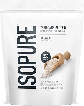 Isopure Unflavored Whey Isolate Protein Powder, with Vitamin C & Zinc for Immune Support, 25g Protein, Zero Carb & Keto Friendly, 1 Pound (Packaging May Vary) on Amazon.ae - Price Tracker