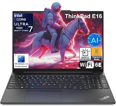 Lenovo ThinkPad E16 Gen 2 16" FHD+ Business AI Laptop, Intel 16-Core Ultra 7 155H (Beat Ultra 7 255U), Arc Graphics, 32GB DDR5, 1TB PCIe SSD, WiFi 6E, Backlit KB, FR(Upgraded) on Amazon.ae - Price Tracker